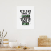 Inspirational Coding Quote – Code and Core Poster (Keuken)