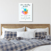 Inspirational colorful decor print  (Insitu (Slaapkamer))