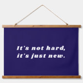 Inspirational Custom Text Motivational Hanging Hangend Wandkleed (Voorkant)