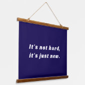 Inspirational Custom Text Motivational Hanging Hangend Wandkleed (Gebogen)