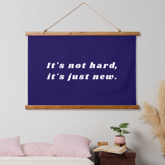 Inspirational Custom Text Motivational Hanging Hangend Wandkleed (Slaapkamer)