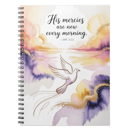 Inspirational Dove Journal - Uplifting Watercolor  Notitieboek (Voorkant)