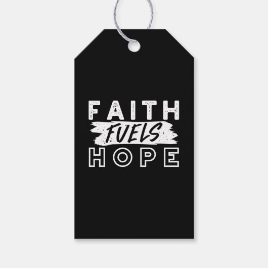 Inspirational Faith Quote – Faith Fuels Hope Cadeaulabel (Voorkant)