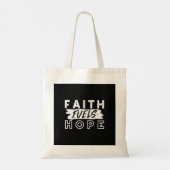 Inspirational Faith Quote – Faith Fuels Hope Tote Bag (Achterkant)