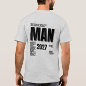 Inspirational Fashion Statement Typography Art T-shirt (Achterkant)