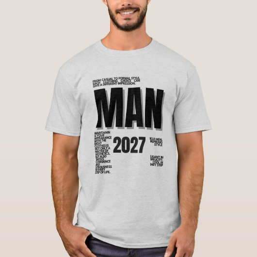 Inspirational Fashion Statement Typography Art T-shirt (Voorkant)