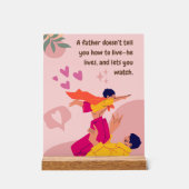 Inspirational Fathers Day Quote Acryl Bord (Voorkant)