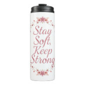 Inspirational Feminine Strength Quote Thermosbeker (Voorkant)