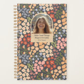 Inspirational Floral Photo Weekly Monthly Planner (Voorkant)