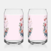 Inspirational Floral Quote with Butterflies Blikvorm Glas (Links)