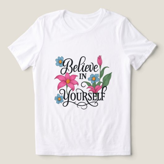 Inspirational Floral Women’s Tri-Blend T-Shirt (Design voorkant)