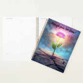inspirational flower calendar notebook planner (Display)