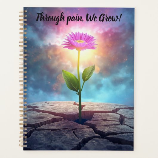 inspirational flower calendar notebook planner (Voorkant)