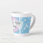 inspirational flower mug design latte mok (Rechterhoek)