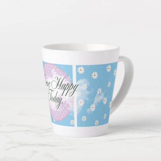 inspirational flower mug design latte mok (Rechterhoek)