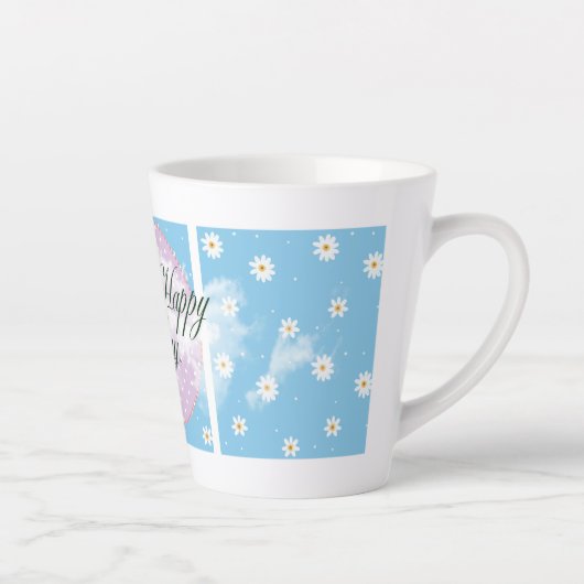 inspirational flower mug design latte mok (Rechts)