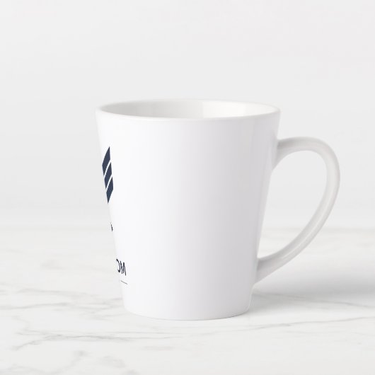 Inspirational "Freedom Within" Eagle Logo Latte Mok (Rechts)