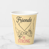 Inspirational Friendship Paper Cup Papieren Bekers (Voorkant)