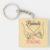 Inspirational Friendship Square Keychain (voorkant)