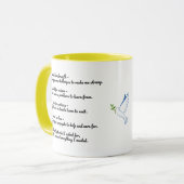 Inspirational God Quote Mug – Strength, Wisdom Mok (Voorkant links)