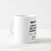 Inspirational God Will Quote with Bible Verse Koffiemok (Voorkant links)