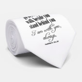 Inspirational God Will Quote with Bible Verse Stropdas (Opgerold)