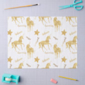Inspirational Gold Unicorns Stars    Tissuepapier (Craft)