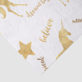 Inspirational Gold Unicorns Stars    Tissuepapier (Detail)