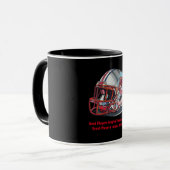 Inspirational Good Players Pop Art Football Helmet Mok (Voorkant links)