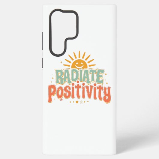 Inspirational Good Vibes and Happiness Samsung Galaxy Hoesje (Achterkant)