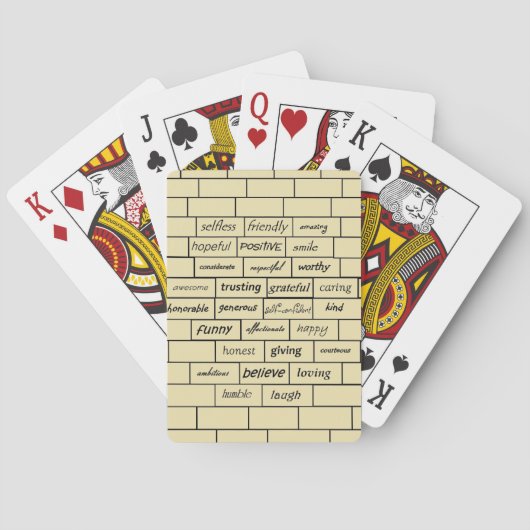 Inspirational Graffiti Playing Cards Pokerkaarten (Achterkant)