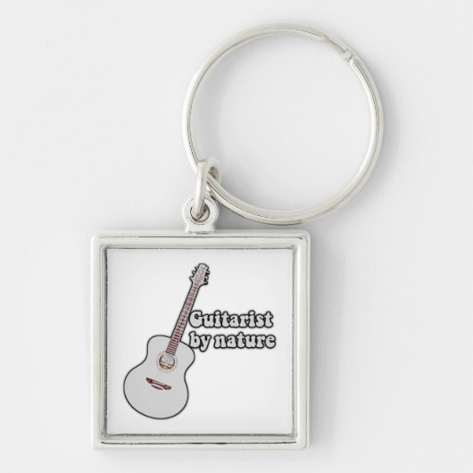 inspirational guitar quote for guitarists sleutelhanger (Voorkant)