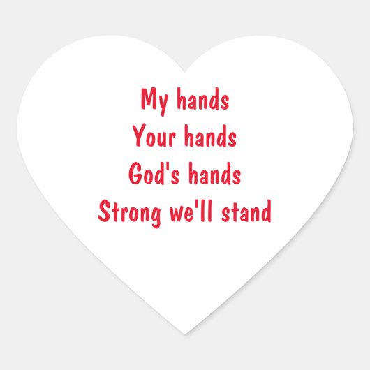 Inspirational Heart Sticker (Voorkant)