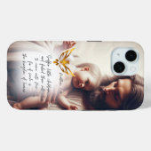 Inspirational Jesus Holding Baby Gold Dove Bible Case-Mate iPhone Case (Achterkant (horizontaal))