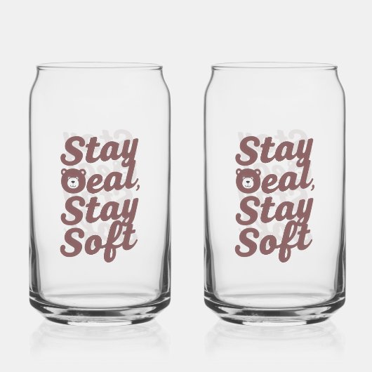 Inspirational Kindness Quote with Cozy Bear Blikvorm Glas (Voorkant)