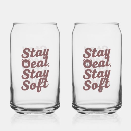 Inspirational Kindness Quote with Cozy Bear Blikvorm Glas (Achterkant)