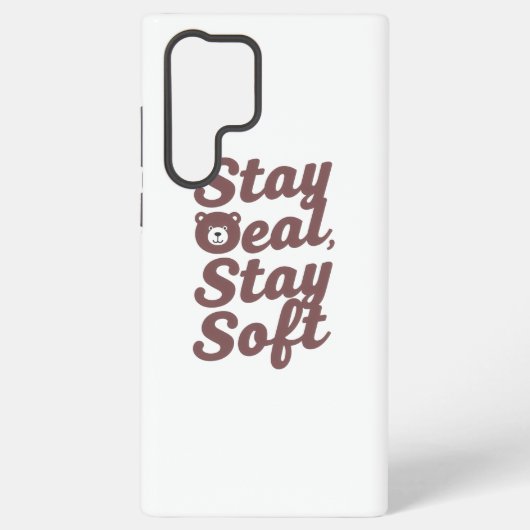 Inspirational Kindness Quote with Cozy Bear Samsung Galaxy Hoesje (Achterkant)