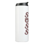 Inspirational Kindness Quote with Cozy Bear Thermosbeker (Gedraaid links)