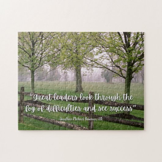 Inspirational Leadership Quote Puzzle Legpuzzel (Horizontaal)