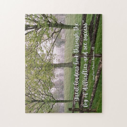 Inspirational Leadership Quote Puzzle Legpuzzel (Verticaal)