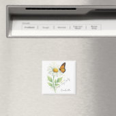 Inspirational Magnet - Daisy & Butterfly (Insitu (Vaatwasser))