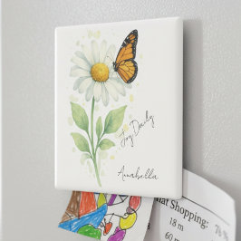 Inspirational Magnet - Daisy & Butterfly