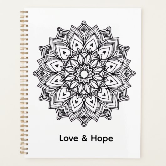 Inspirational Mandala Love & Hope: Planner (Voorkant)