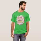 Inspirational Mandala with Motivational Quotes fri T-shirt (Voorkant volledig)