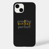 Inspirational Matte Black iPhone 14 Case (Achterkant)