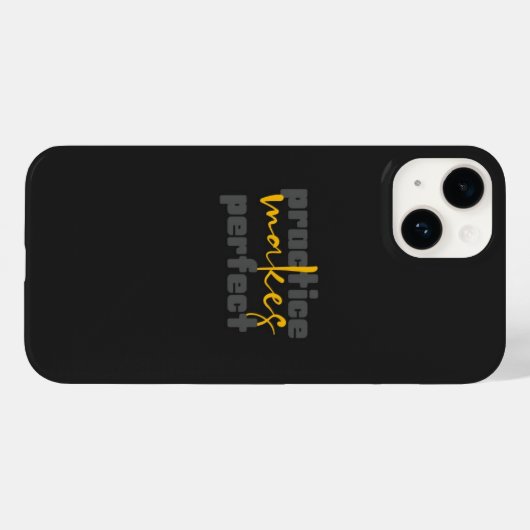 Inspirational Matte Black iPhone 14 Case (Achterkant (horizontaal))