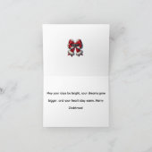 Inspirational Merry Christmas Message Bedankkaart (Binnen)