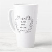 Inspirational Mom Quote Mug Latte Mok (Linkerhoek)