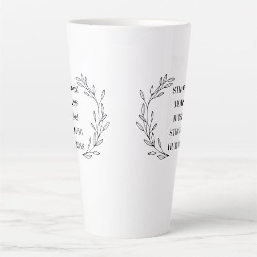 Inspirational Mom Quote Mug Latte Mok (Voorkant)