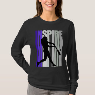Inspirational Motivational Baseball Instructor Tea T-shirt
